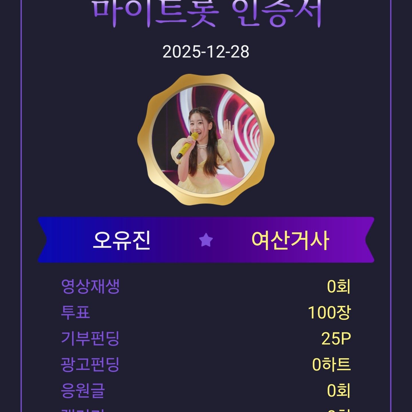 A moment captured by a fan of Oh Yujin