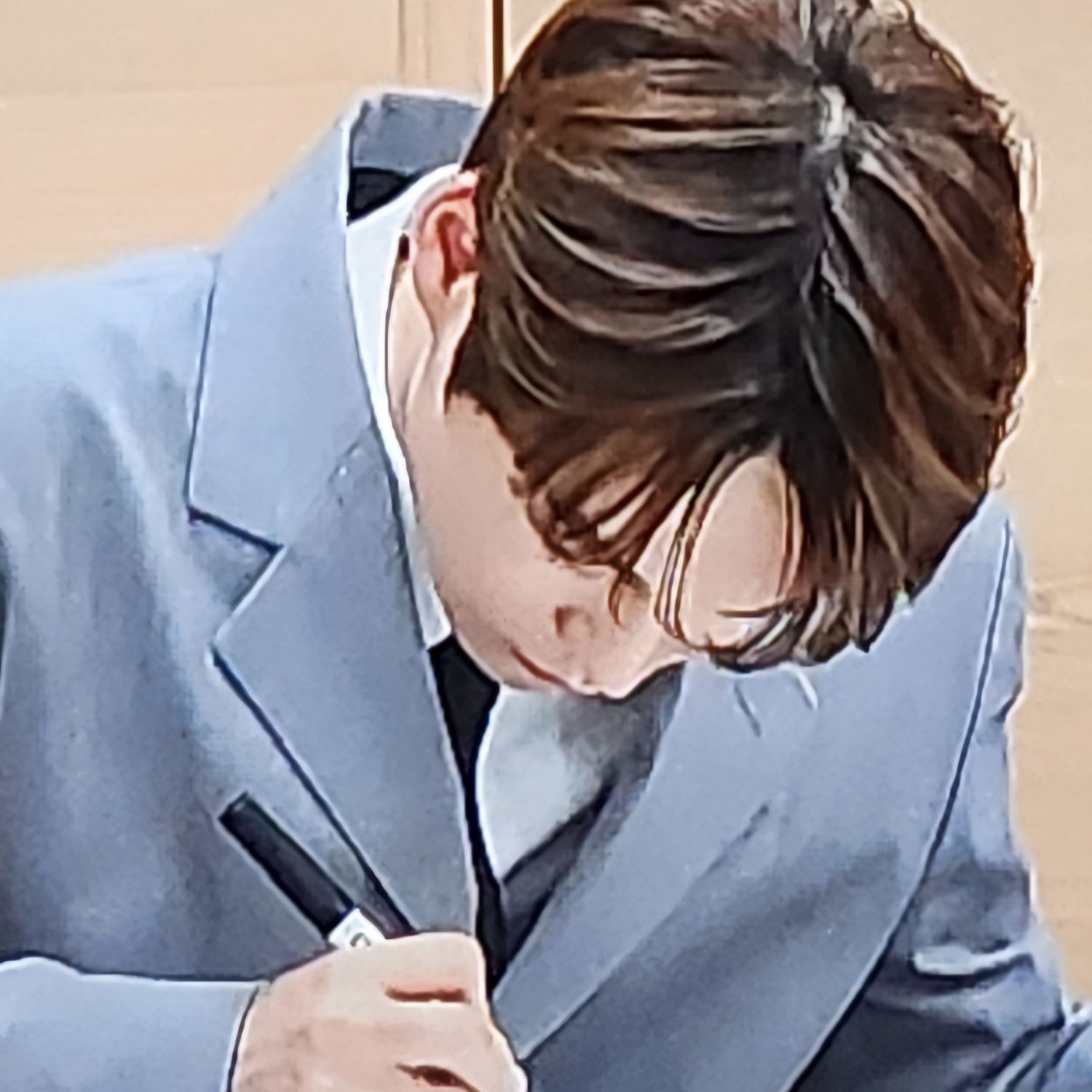Behind-the-scenes cut of Park Seojin