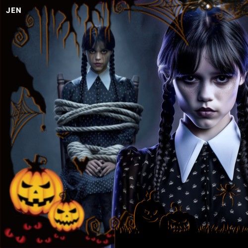 Behind-the-scenes cut of Jenna Ortega