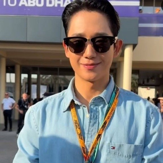 粉絲拍下的丁海寅瞬間