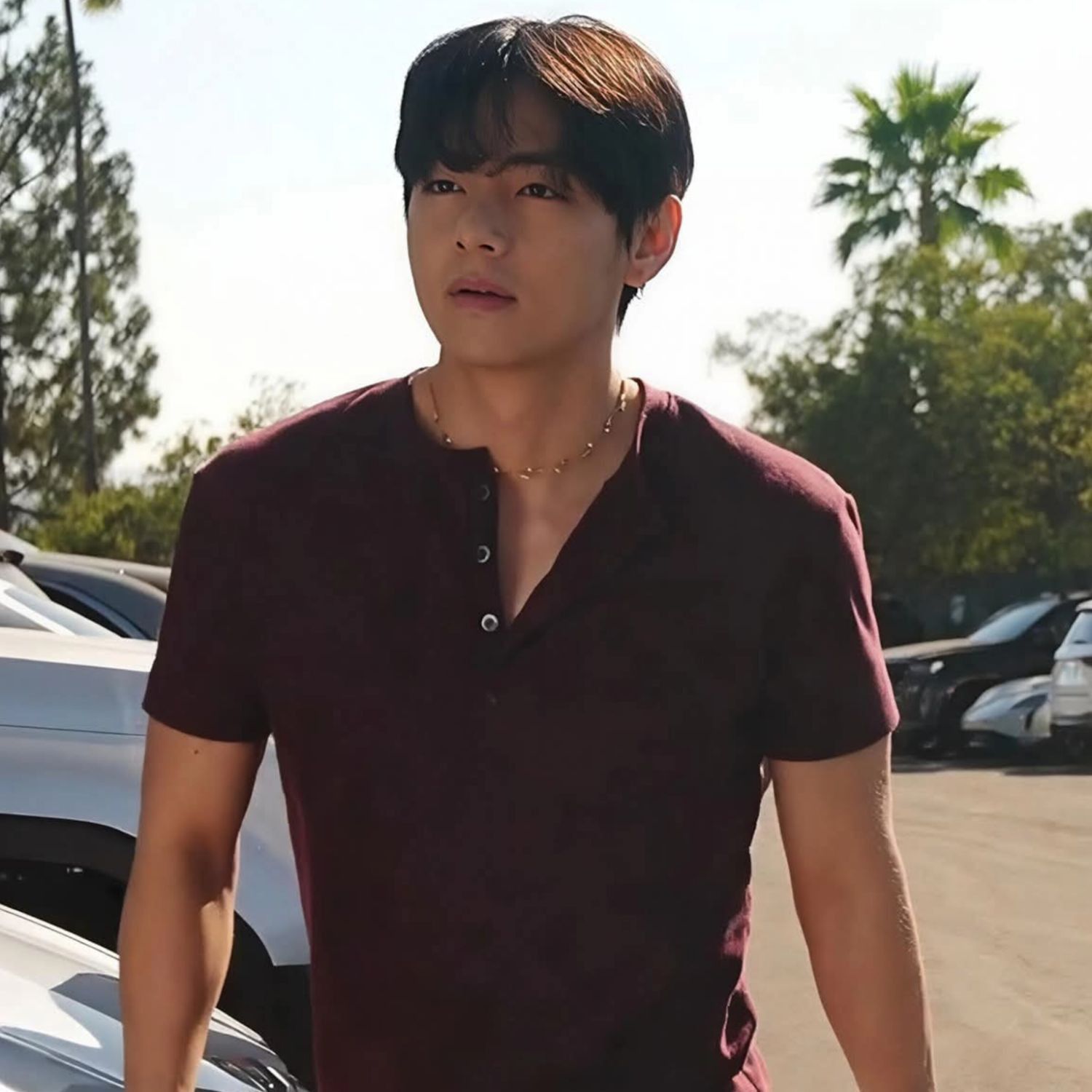 Recent activity shot of Kim Taehyung (V)