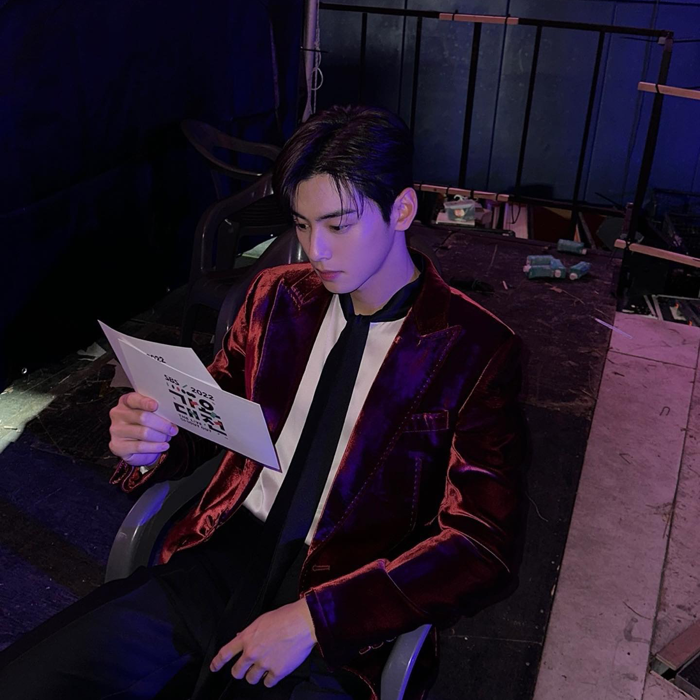 Cuplikan di balik layar dari Cha Eunwoo