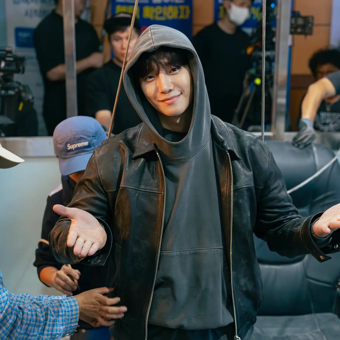 粉丝拍下的李俊昊瞬间