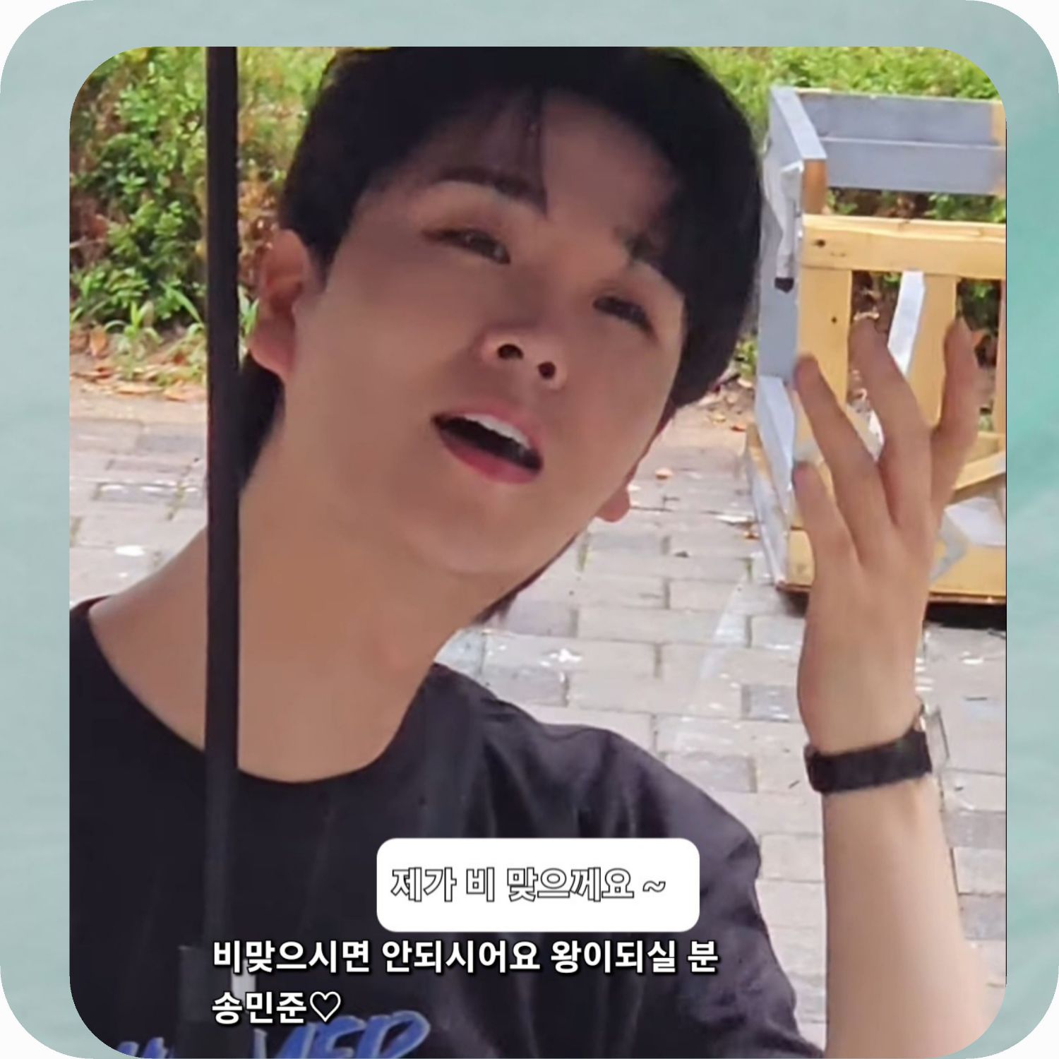 Behind-the-scenes cut of Song Minjun