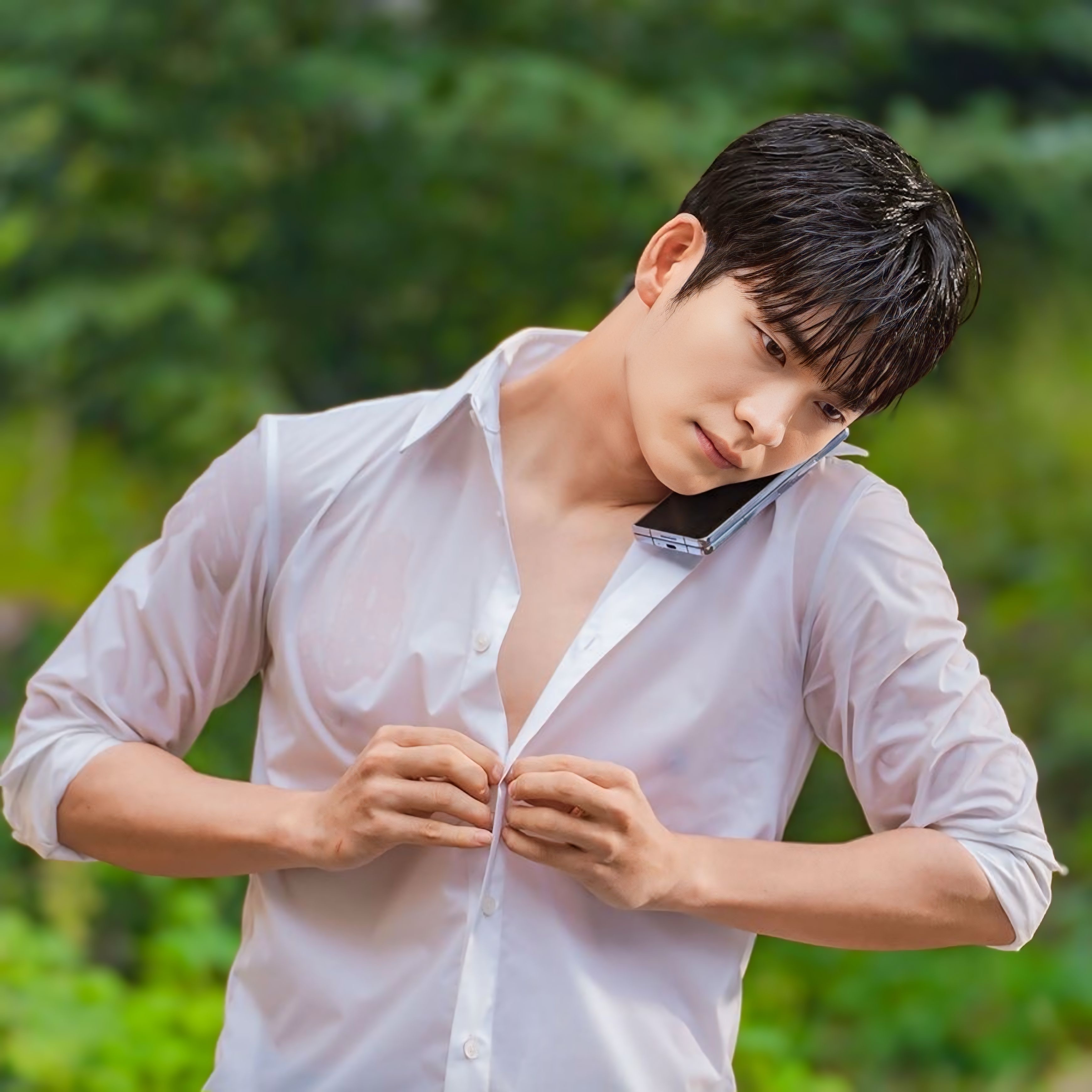 A moment captured by a fan of Kang Taeoh