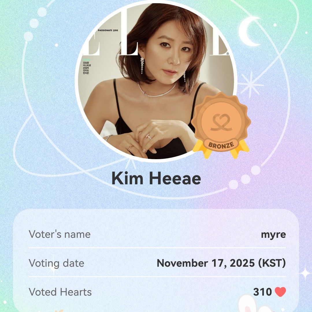 Behind-the-scenes cut of Kim Heeae