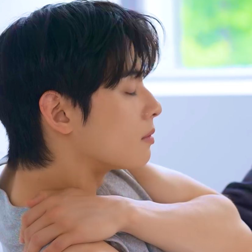 Behind-the-scenes cut of Cha Eunwoo