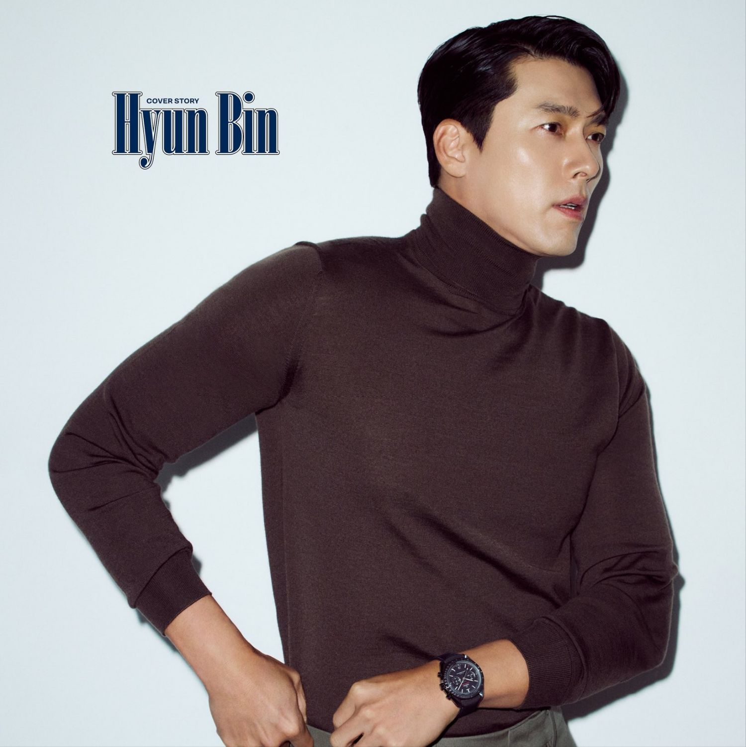 A moment captured by a fan of Hyun Bin