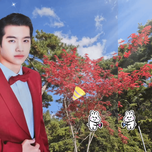 粉丝拍下的赵明燮瞬间