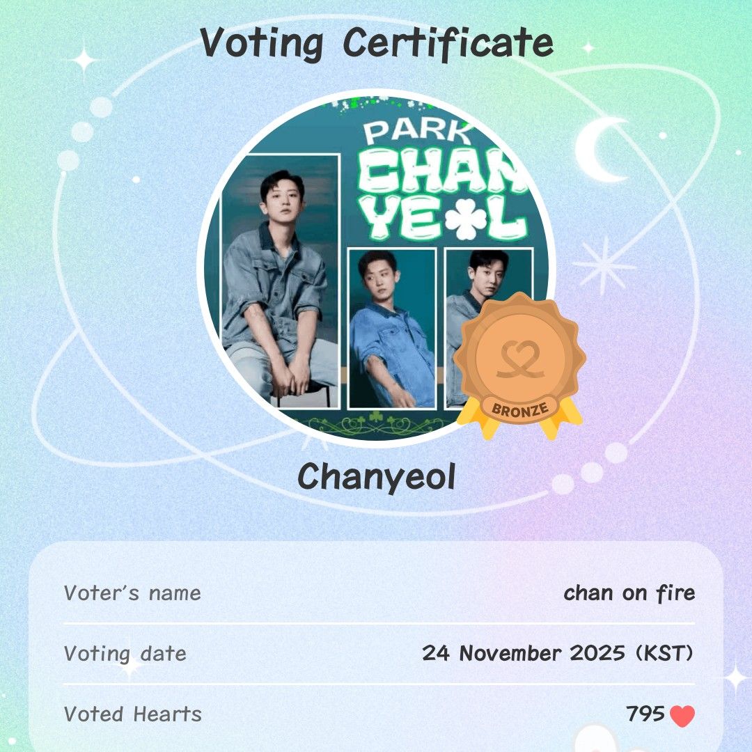 Recent activity shot of Chanyeol