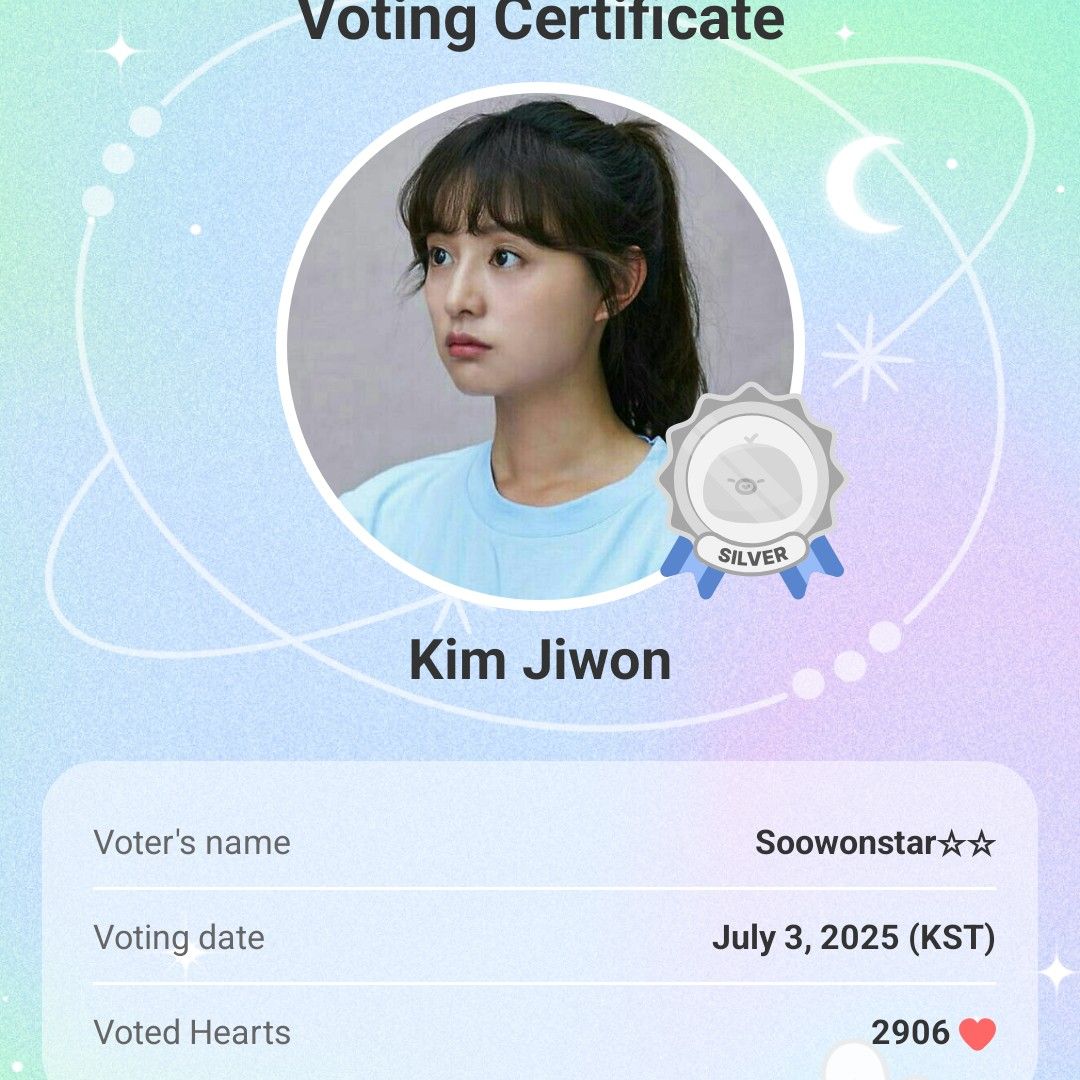 Recent activity shot of Kim Jiwon