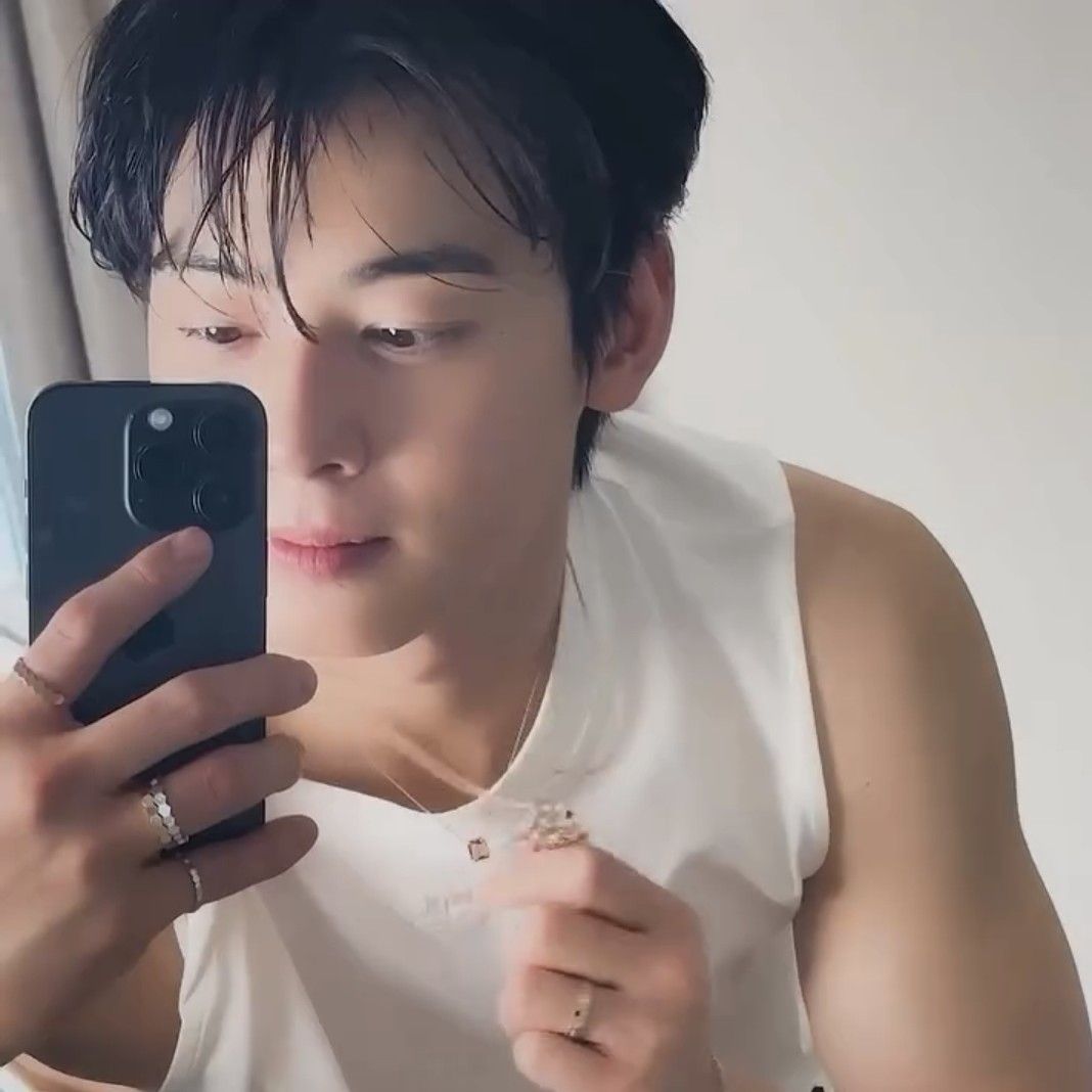 A moment captured by a fan of Cha Eunwoo