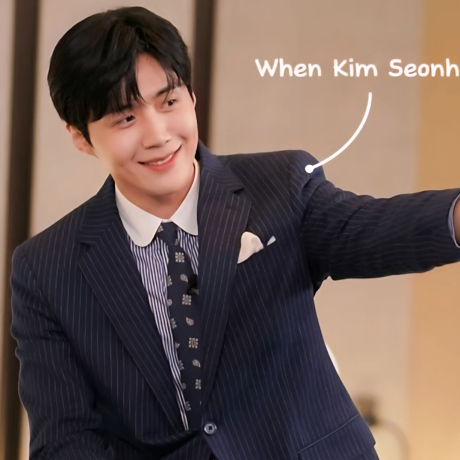 Behind-the-scenes cut of Kim Seonho
