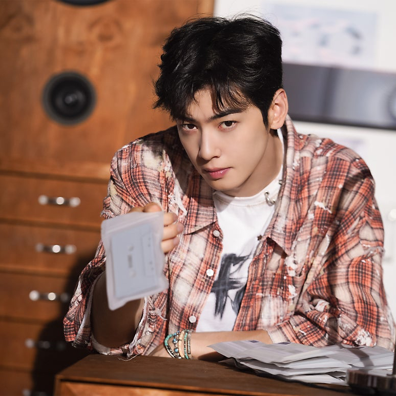 Behind-the-scenes cut of Cha Eunwoo