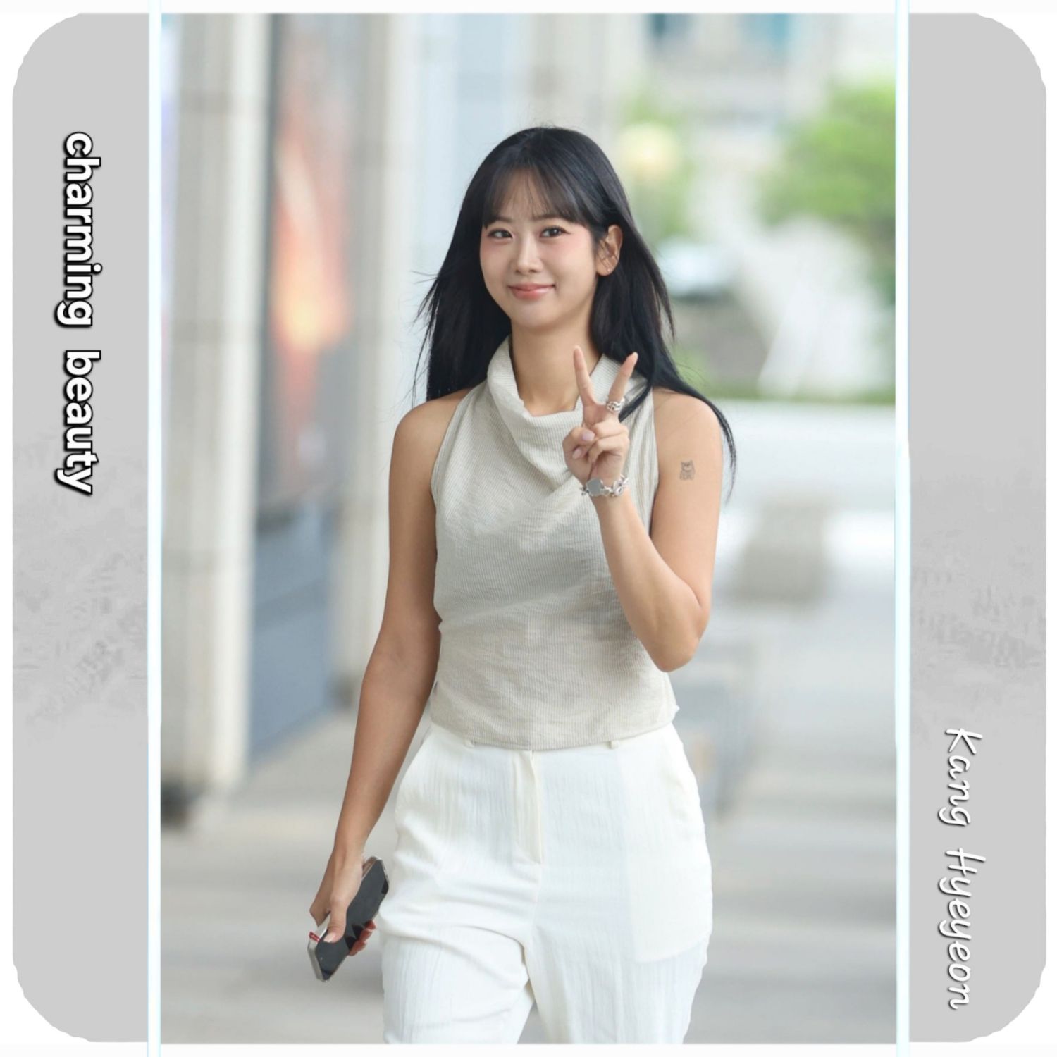 Behind-the-scenes cut of Kang Hyeyeon