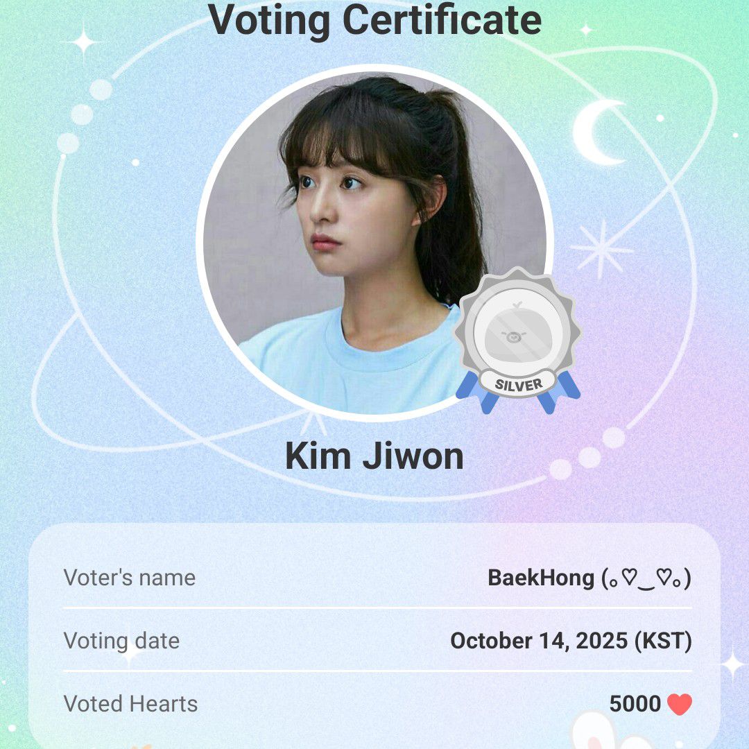 Recent activity shot of Kim Jiwon