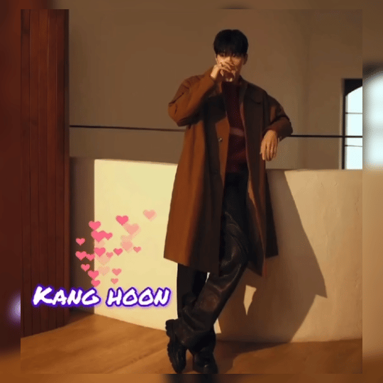 Behind-the-scenes cut of Kang Hoon