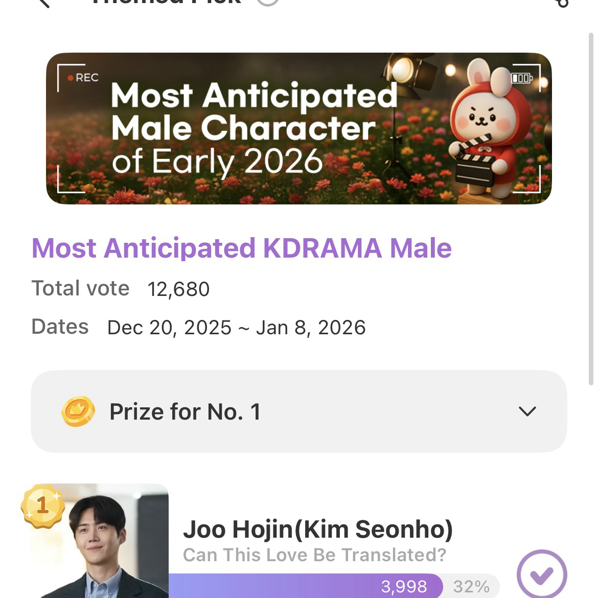 Latest photo of Kim Seonho