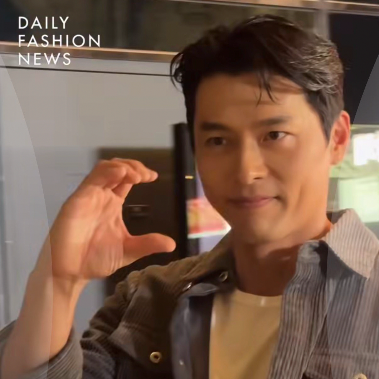 Momen yang diabadikan oleh penggemar Hyun Bin