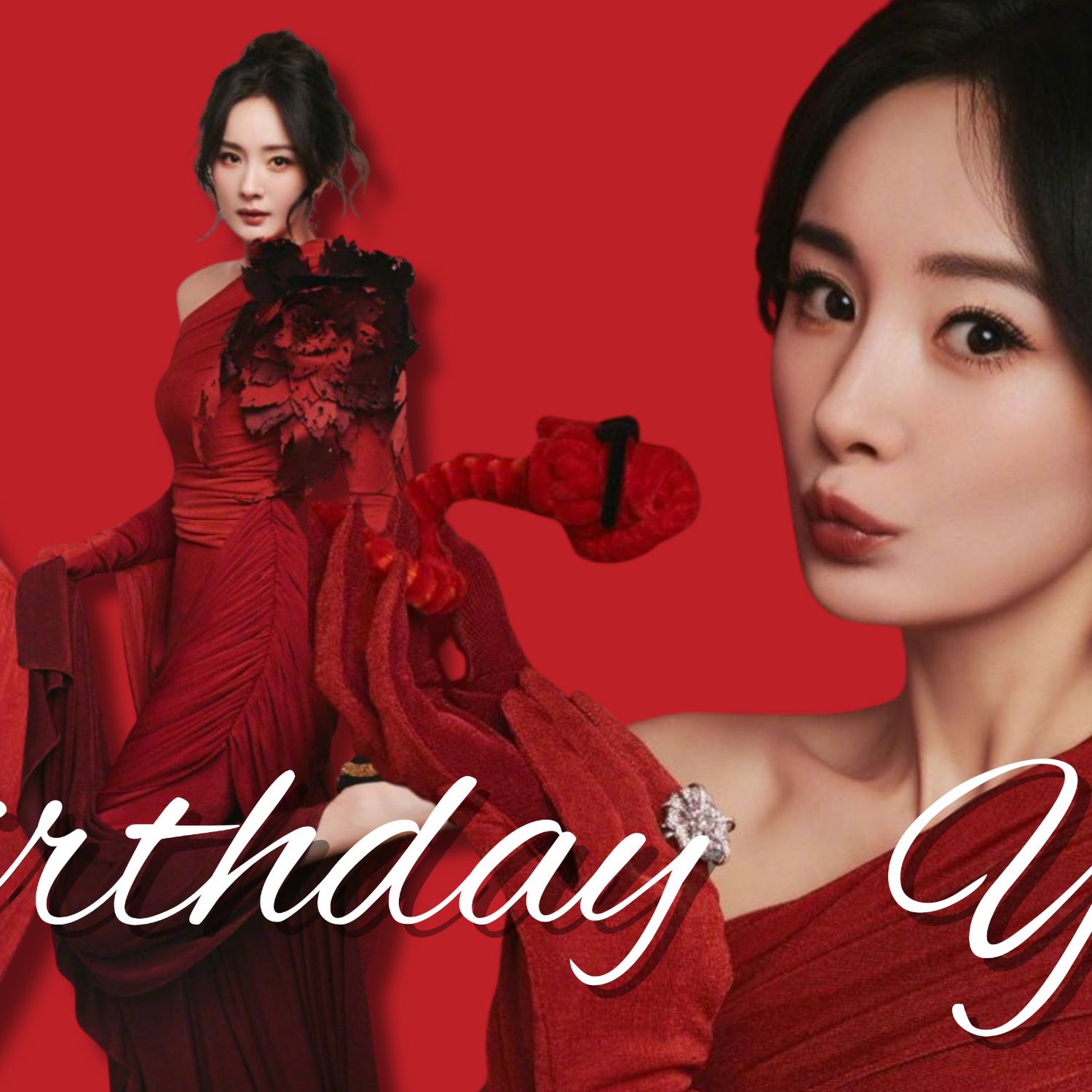 Behind-the-scenes cut of Yang Mi