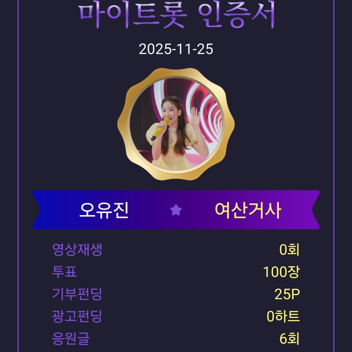 A moment captured by a fan of Oh Yujin