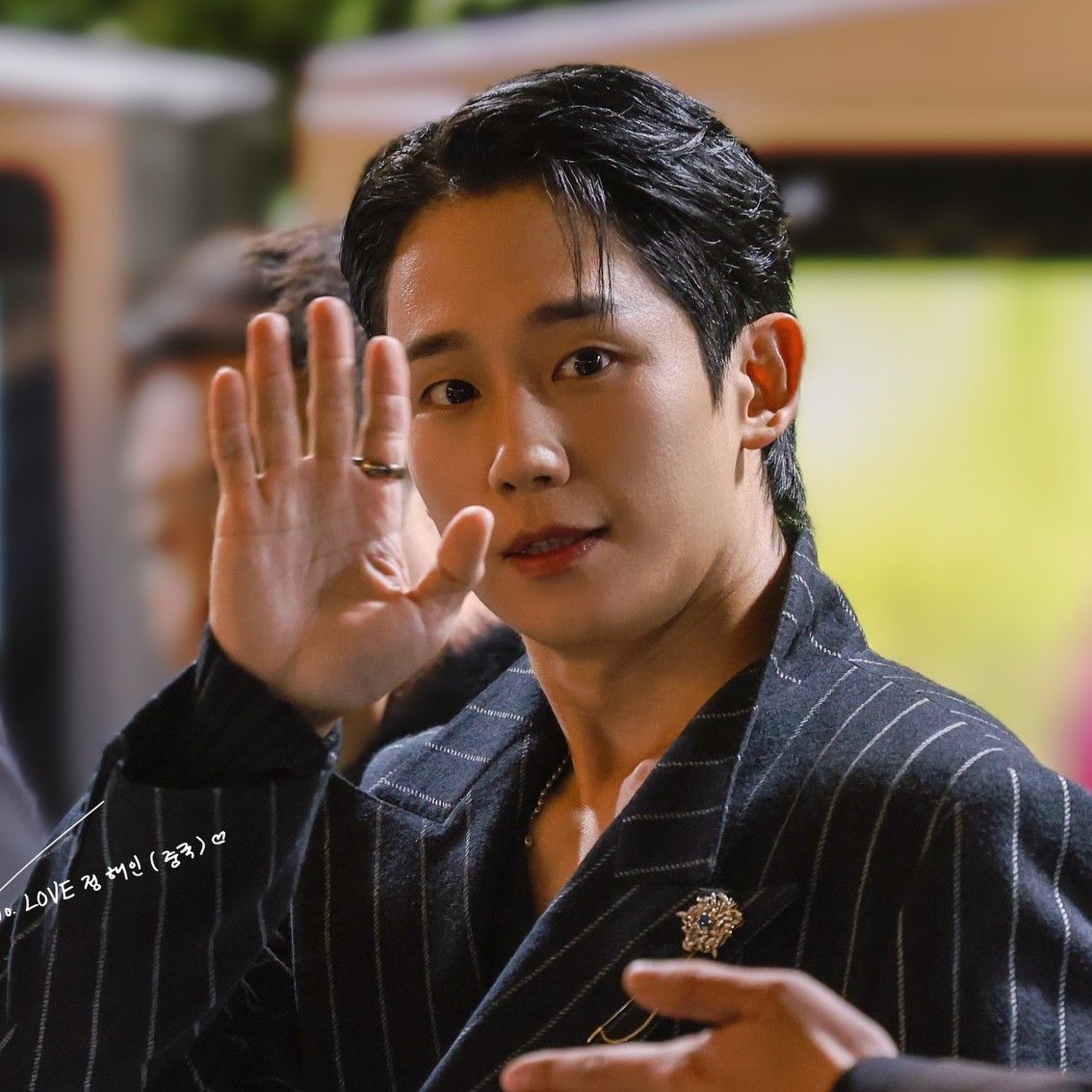 粉絲拍下的丁海寅瞬間