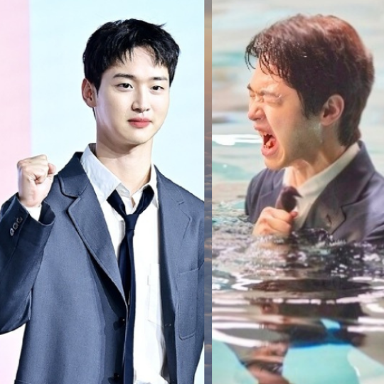 Behind-the-scenes cut of Jang Dongyoon