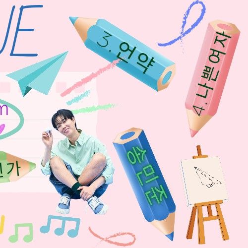 Behind-the-scenes cut of Song Minjun