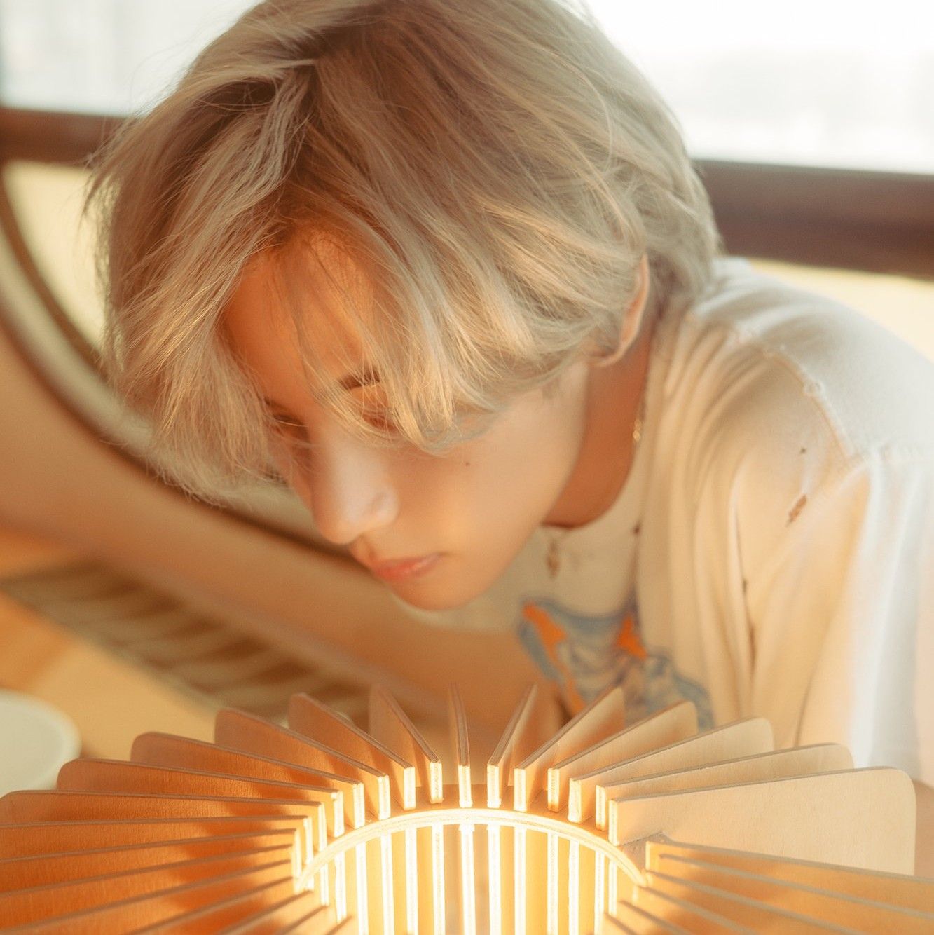 Recent activity shot of Kim Taehyung (V)