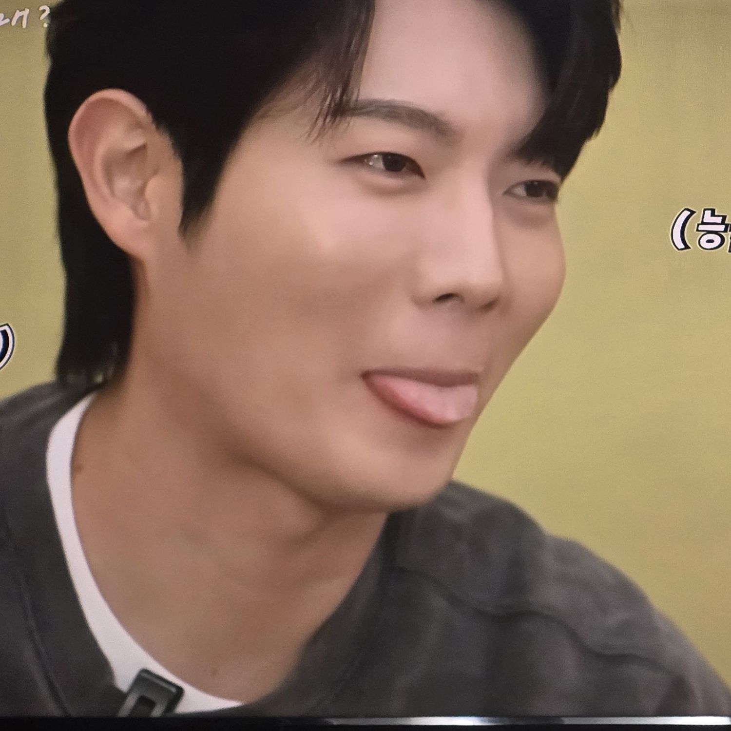 Behind-the-scenes cut of Son Taejin