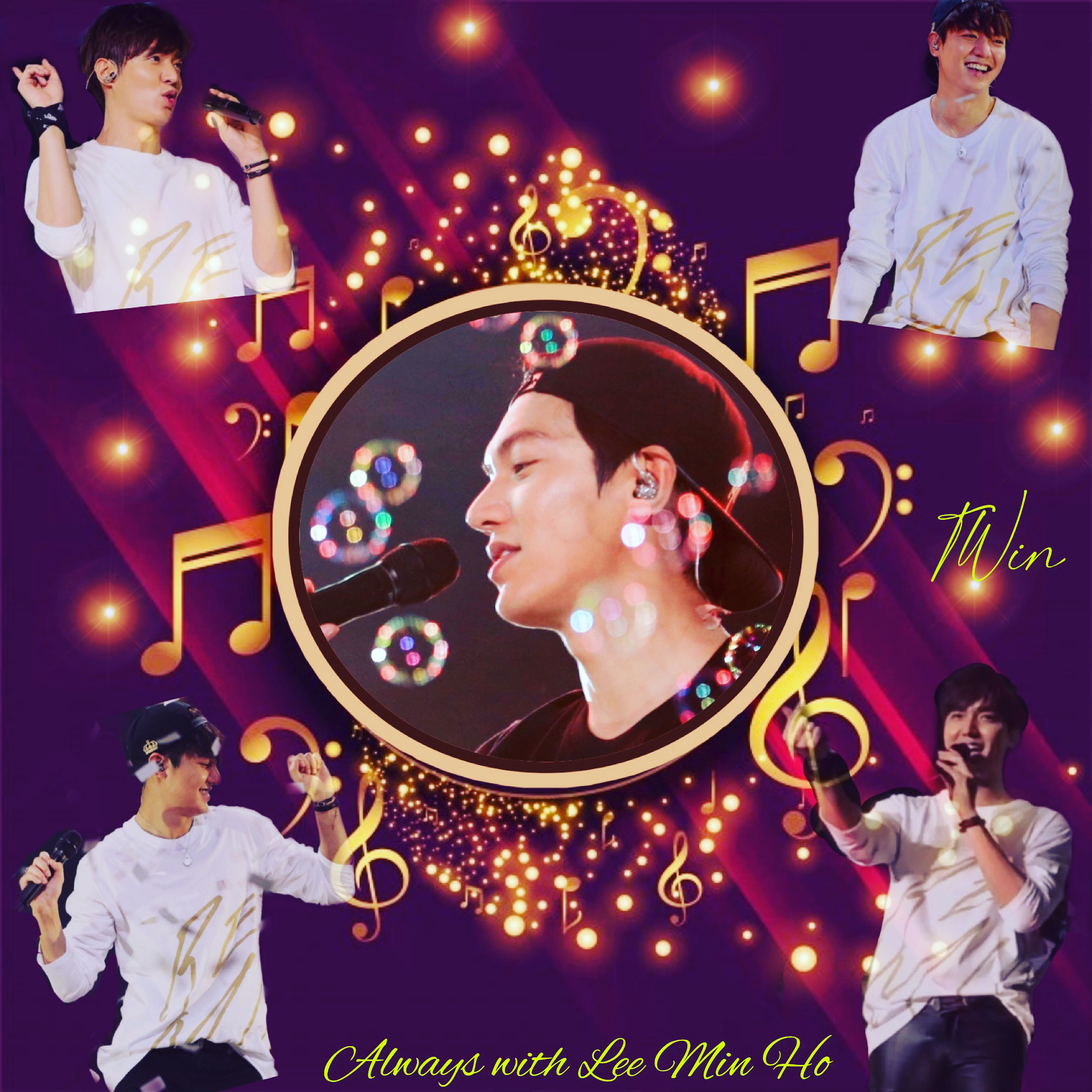 粉丝拍下的李敏镐瞬间