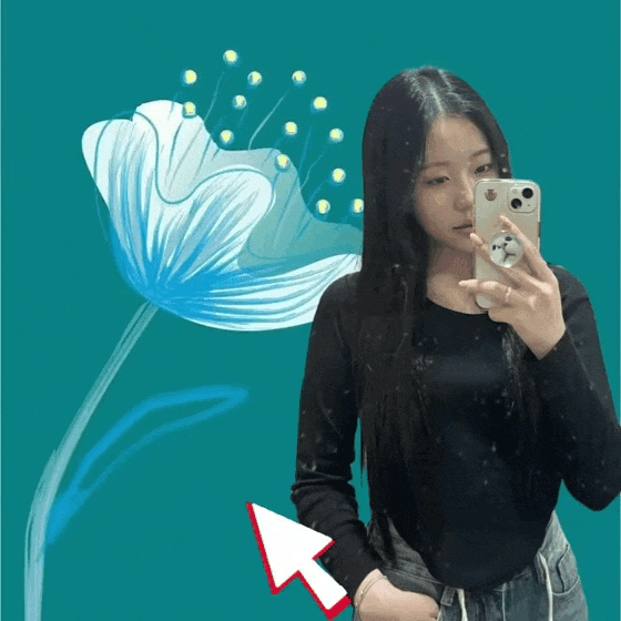 A moment captured by a fan of Jin Hyeoen