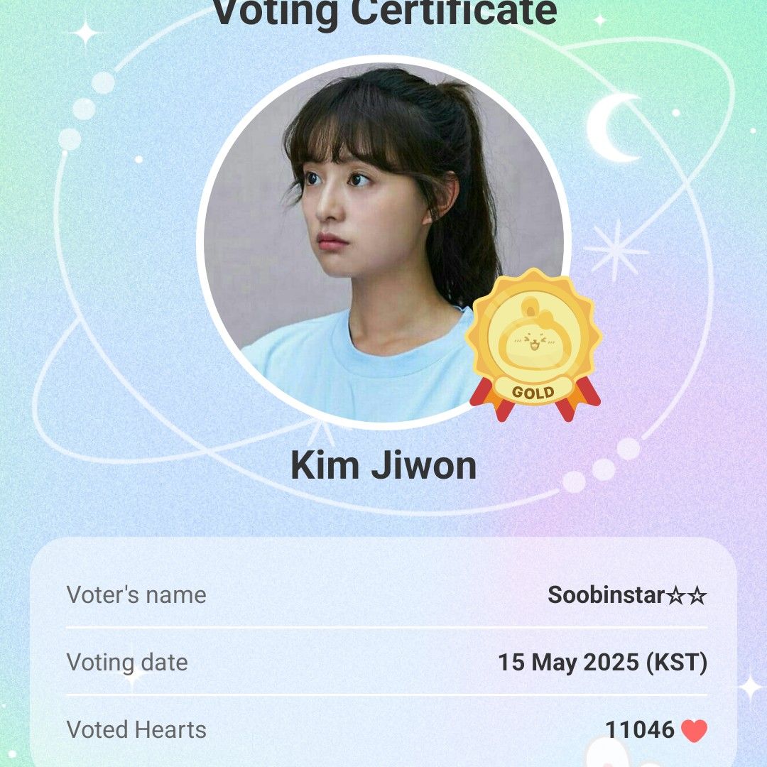 Recent activity shot of Kim Jiwon