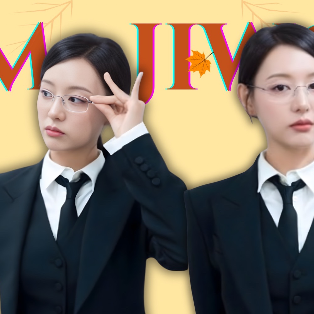 Behind-the-scenes cut of Kim Jiwon