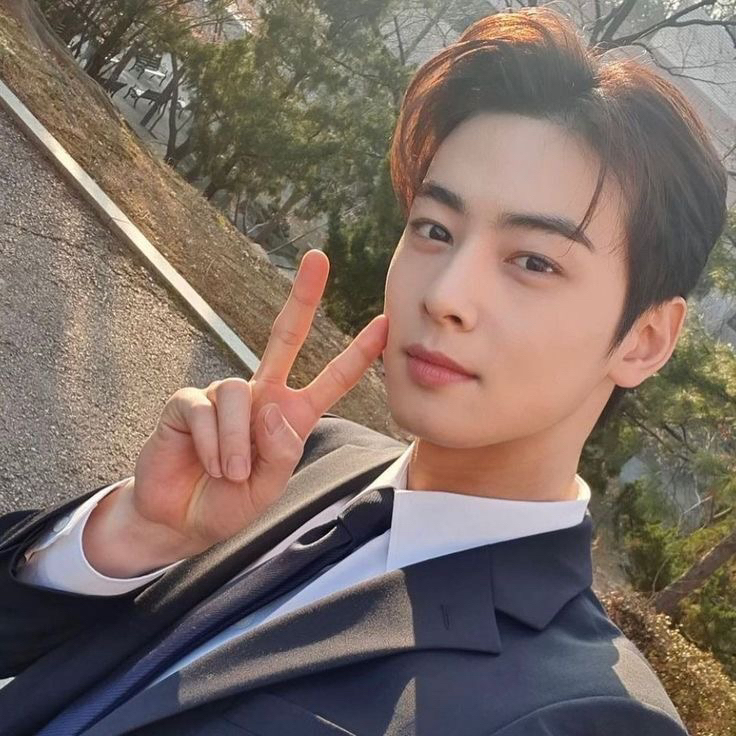 A moment captured by a fan of Cha Eunwoo