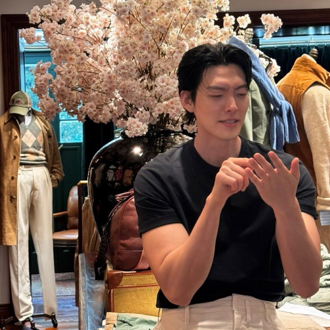 Recent activity shot of Kim Woobin