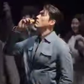 A moment captured by a fan of Hyun Bin