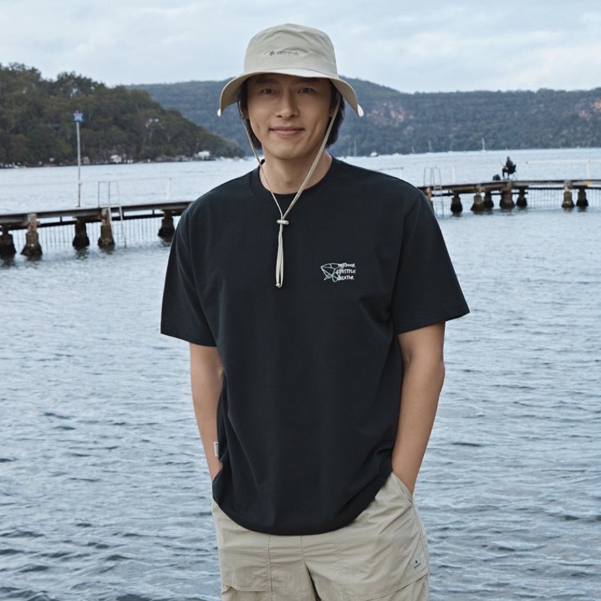 Recent activity shot of Hyun Bin