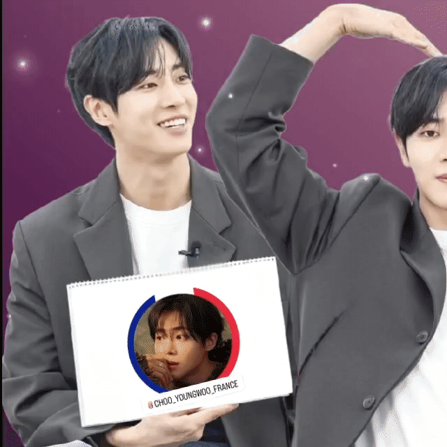 Behind-the-scenes cut of Choo Youngwoo