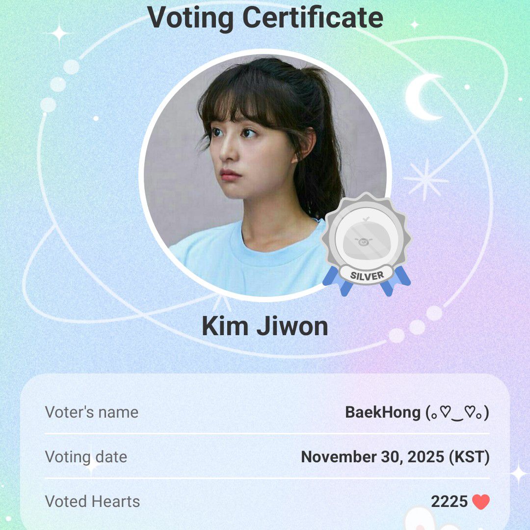 Behind-the-scenes cut of Kim Jiwon