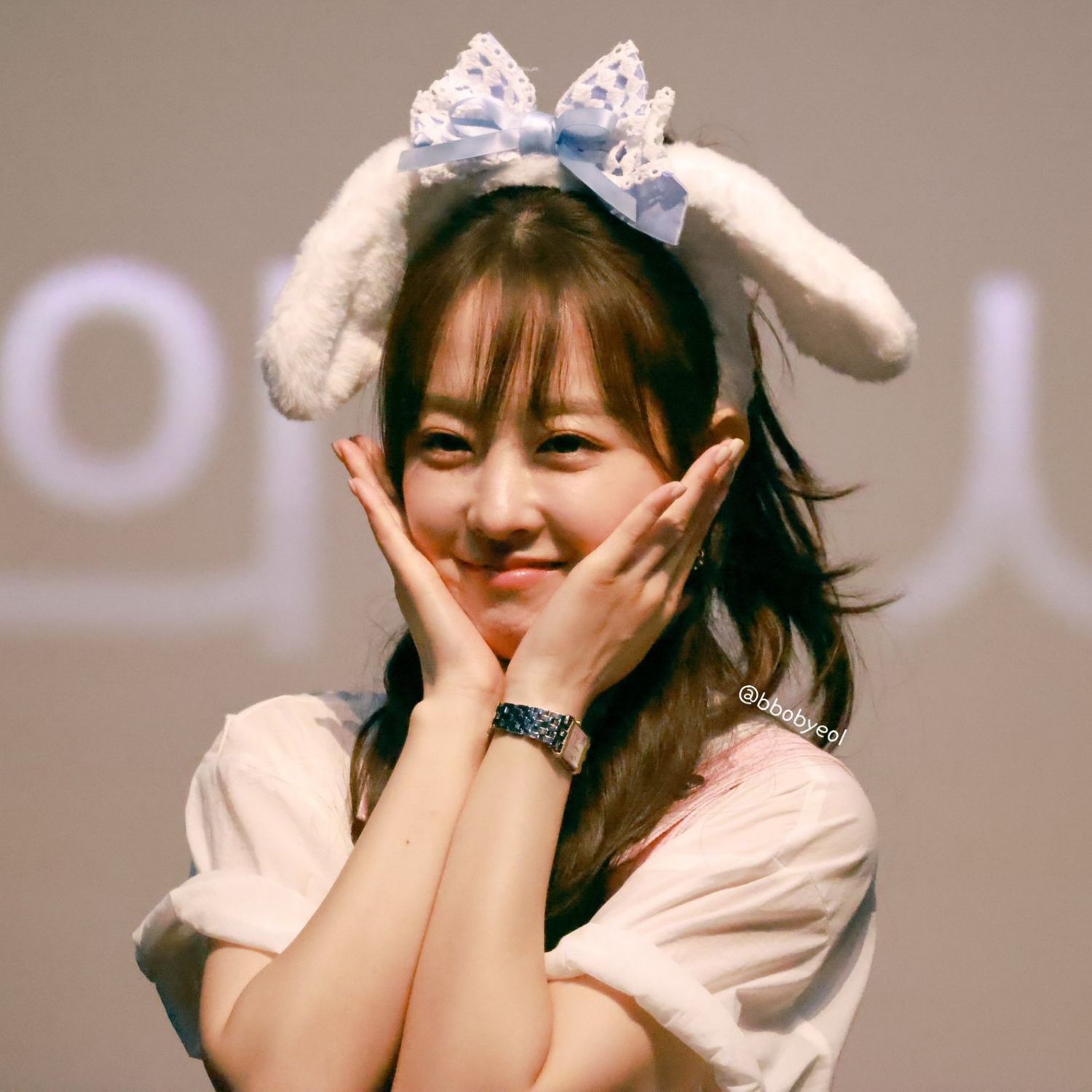 A moment captured by a fan of Park Boyoung