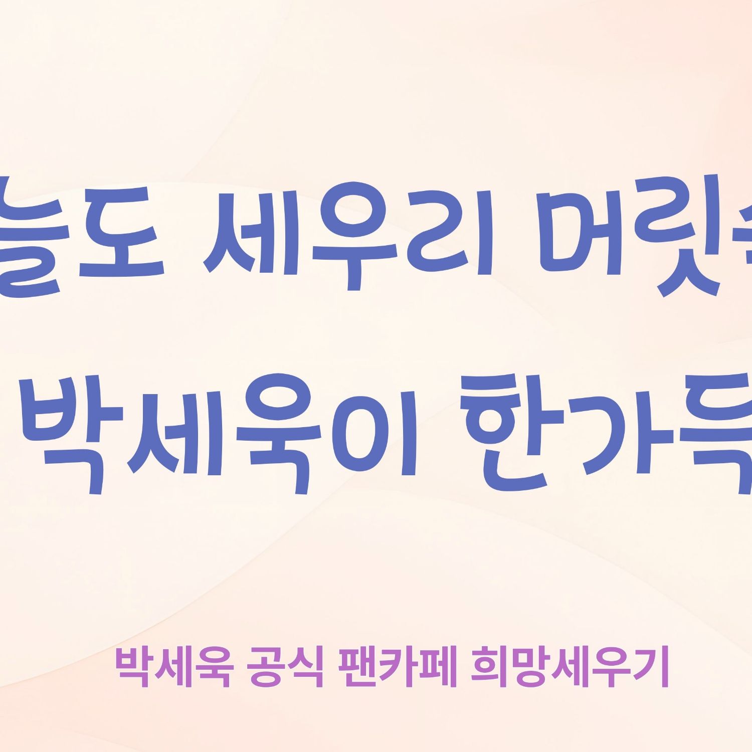 박세욱의 비하인드 컷