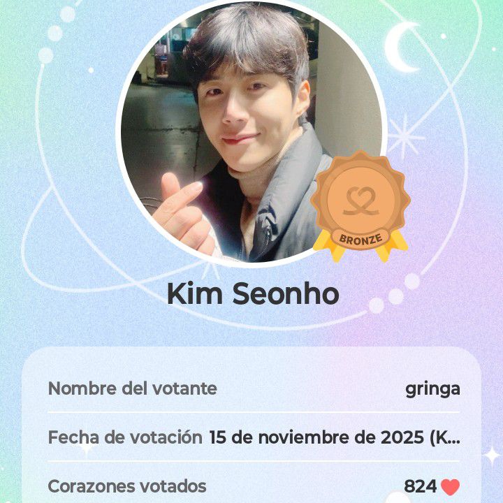 Recent activity shot of Kim Seonho