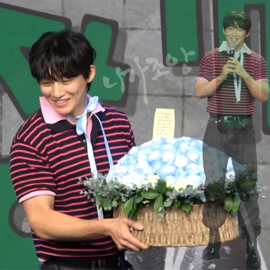 Behind-the-scenes cut of Shin Seungtae