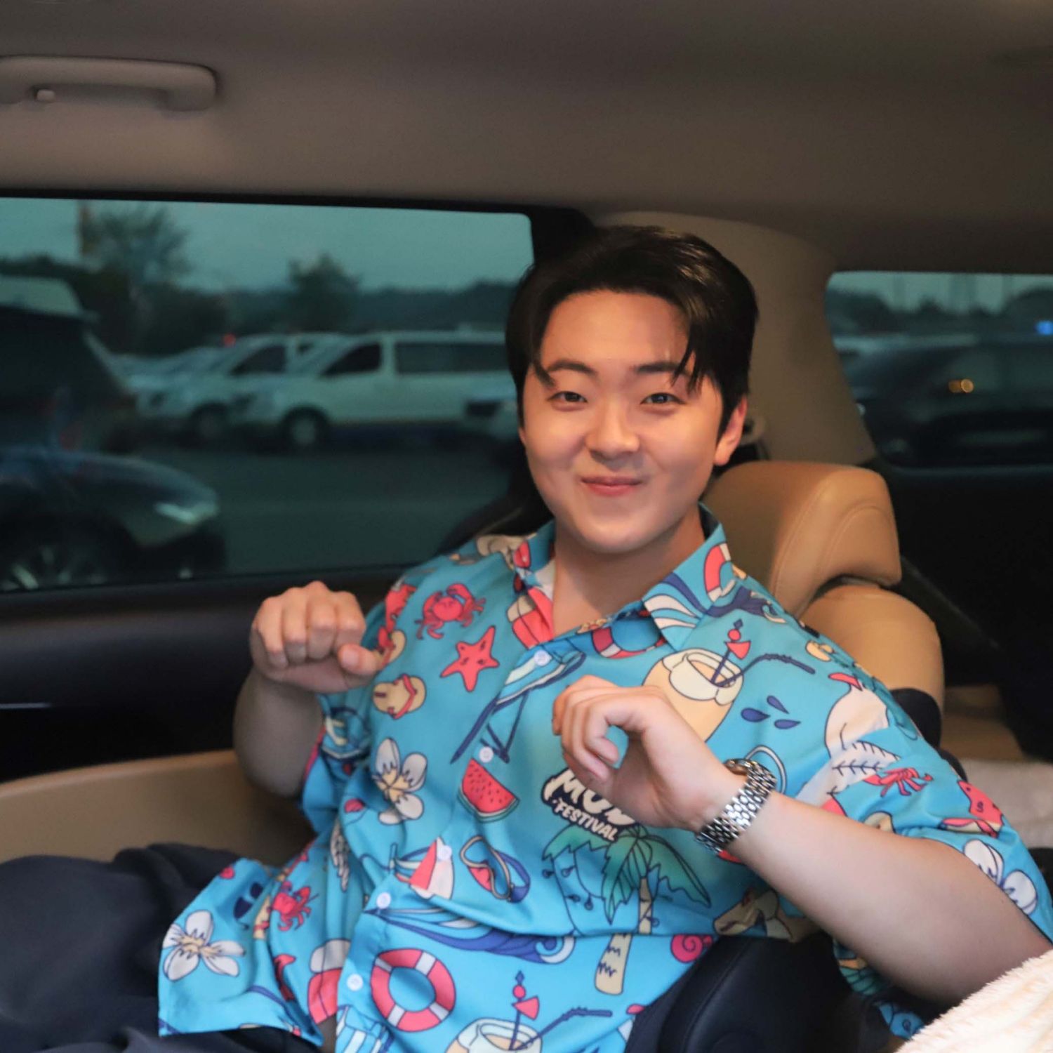 Behind-the-scenes cut of Park Minsu
