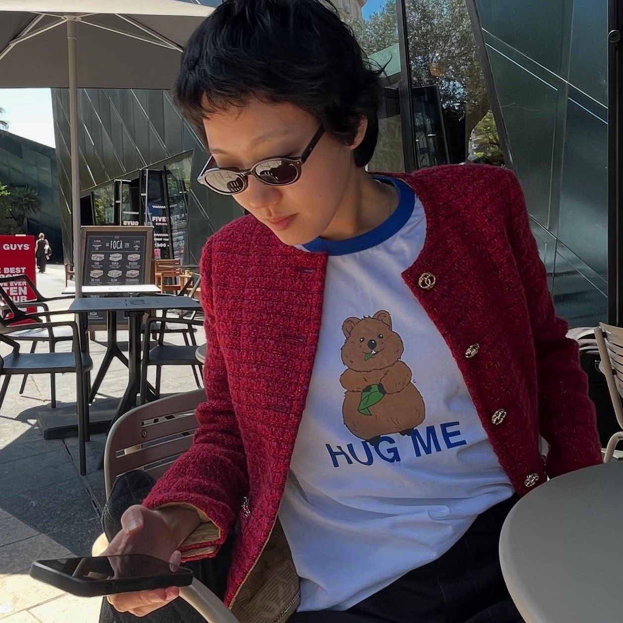 A moment captured by a fan of Kim Goeun