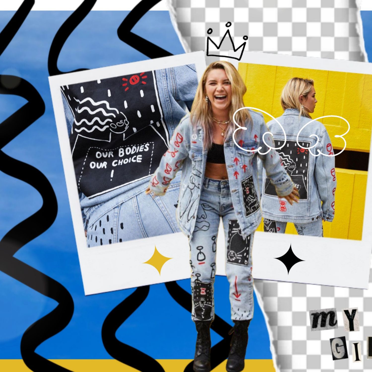 Behind-the-scenes cut of Florence Pugh