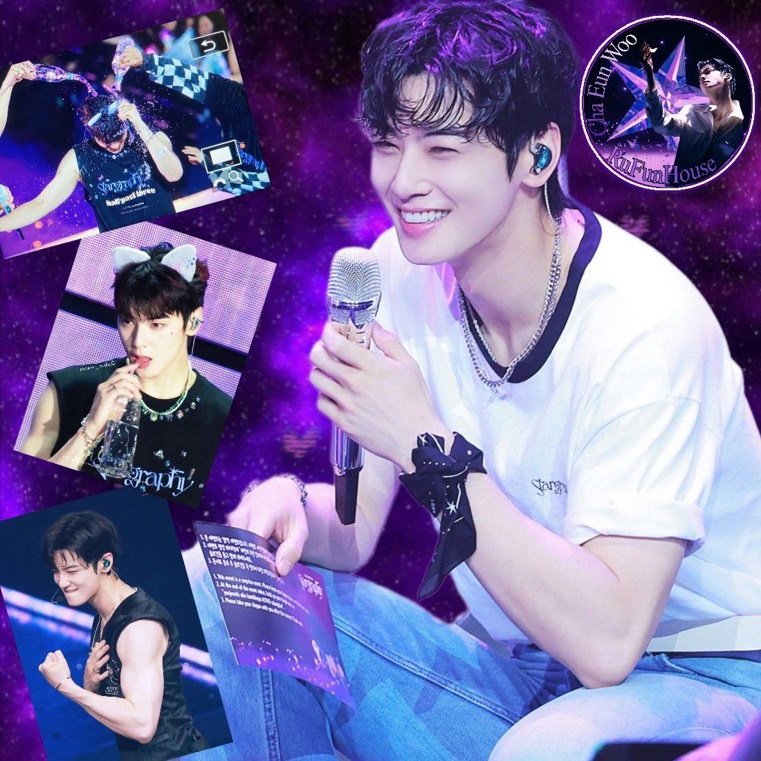 A moment captured by a fan of Cha Eunwoo
