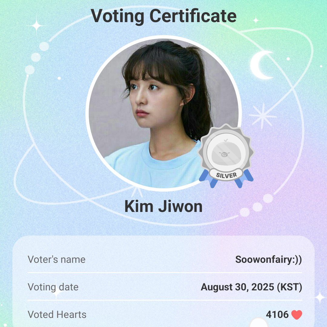 Recent activity shot of Kim Jiwon