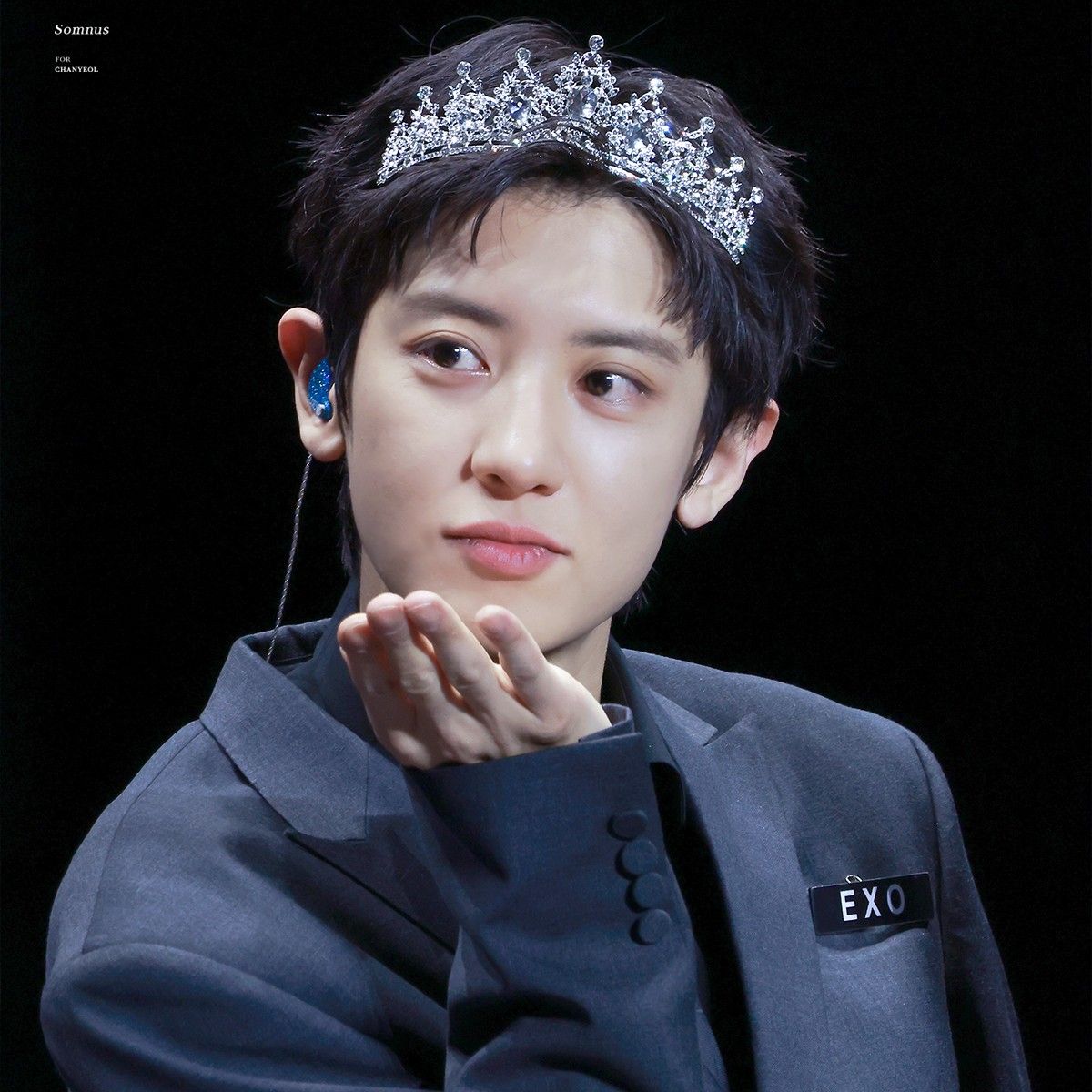 A moment captured by a fan of Chanyeol